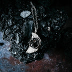 Crescent Moon Necklace with Authentic Meteorite - Qu!rk Boutique