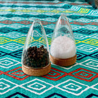 BOEIEN by PUIK - salt and pepper shaker, constructed from glass and cork - set of 2 - Qu!rk Boutique