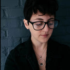 Circle Necklace with Authentic Raw Meteorite - Qu!rk Boutique