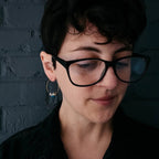 Earth and Moon Jasper Bead Hoop Earrings - Qu!rk Boutique