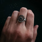 Midnight Sun Ring with Black Opal - Qu!rk Boutique