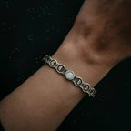 Moon Goddess Bracelet with Rainbow Moonstone - Qu!rk Boutique