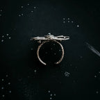 Large Moon Phase Statement Cocktail Ring - Qu!rk Boutique