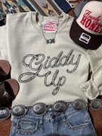 Giddy Up Twisted Rope Graphic Sweatshirt - Qu!rk Boutique