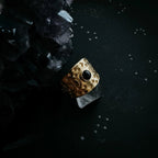 Eclipse Ring with Moon Phases and Black Opal - Qu!rk Boutique