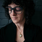 Lunar Witch Necklace - Rainbow Moonstone Pendant - Qu!rk Boutique