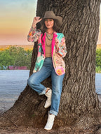 Baha Ranch Retro Pop Western Pop Cowgirl Blazer - Qu!rk Boutique
