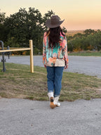 Baha Ranch Retro Pop Western Pop Cowgirl Blazer - Qu!rk Boutique