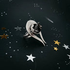 Comet Ring with Authentic Meteorite - Qu!rk Boutique
