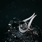 Comet Ring with Authentic Meteorite - Qu!rk Boutique