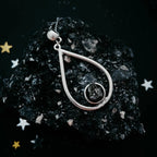 Teardrop Necklace with Authentic Raw Meteorite - Qu!rk Boutique