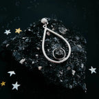 Teardrop Necklace with Authentic Raw Meteorite - Qu!rk Boutique