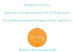 July: Dandelions - Qu!rk Boutique