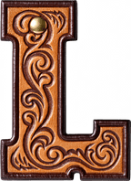 Monogrammed Initial Western Leather Look Saddle Longhorn Cowboy Cowgirl Kitchen Dish Towels Made in America - Qu!rk Boutique