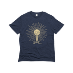 Let your Light Shine Gold Foil Unisex Eco-Triblend Tee - Qu!rk Boutique