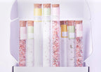 Natural Bath Salts Gift set in 8 Glass Tubes, Luxurious Bath Experience - Qu!rk Boutique