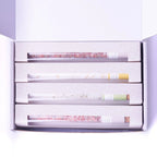 Natural Bath Salts Gift set in 8 Glass Tubes, Luxurious Bath Experience - Qu!rk Boutique