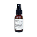 Slow North Moonglow Linen Spray in 1 fl oz amber glass bottle with black spray top