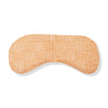 Patterned orange migraine mask with square lines, featured at Qu!rk Boutique