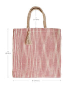 Nadi Jute Tote Bag - Red - Qu!rk Boutique