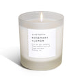 Slow North rosemary and lemon soy candle in frosted glass jar, hand-poured, eco-friendly gift