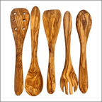 Olive Wood Kitchen Servers Set -5 pcs - Qu!rk Boutique