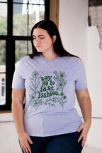 Say No to Fast Fashion Unisex Eco-Triblend Tee - Qu!rk Boutique