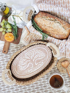 Bread Warmer & Basket - Tree of Life Oval - Qu!rk Boutique