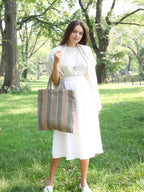 Dora Jute Tote Bag - Pale Green - Qu!rk Boutique