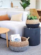 Ula Floor Basket - Black - Qu!rk Boutique