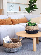 Ula Floor Basket - Black - Qu!rk Boutique