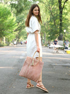 Nadi Jute Tote Bag - Red - Qu!rk Boutique
