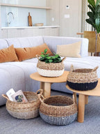 Ula Floor Basket - Black - Qu!rk Boutique