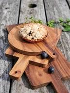 📦 Wooden Round Serving Board - Small - Qu!rk Boutique