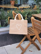 Reusable Jute Gift Bag – Love Design - Qu!rk Boutique