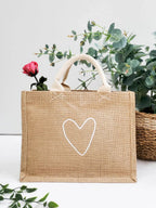 Reusable Jute Gift Bag – Love Design - Qu!rk Boutique