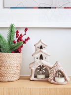 📦 Terracotta Tea Light Candle Holder - House - Qu!rk Boutique