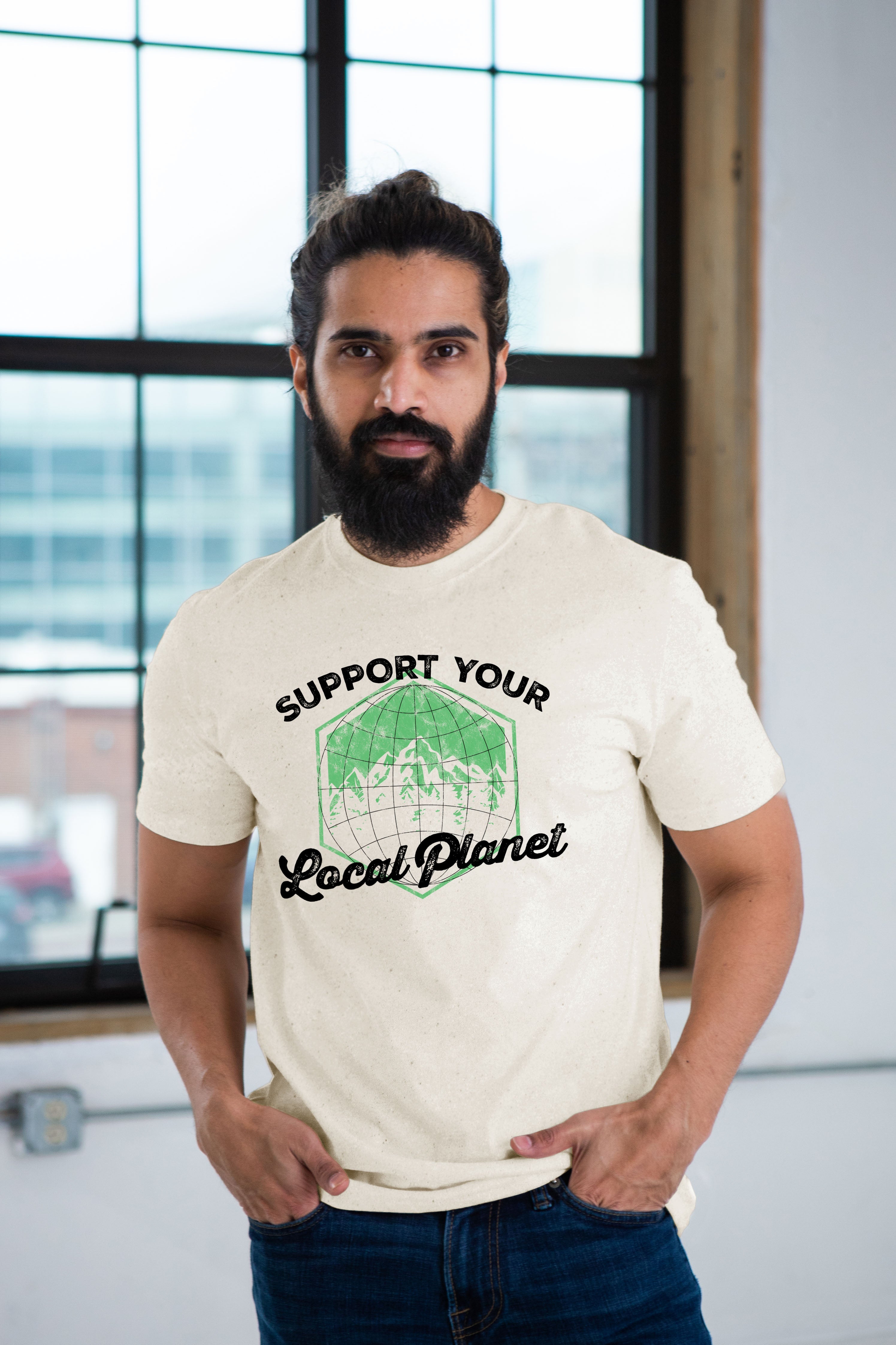 Support Your Local Planet Unisex Eco-Cotton Tee
