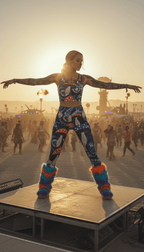Shibori Mushroom High Waist Leggings - Qu!rk Boutique