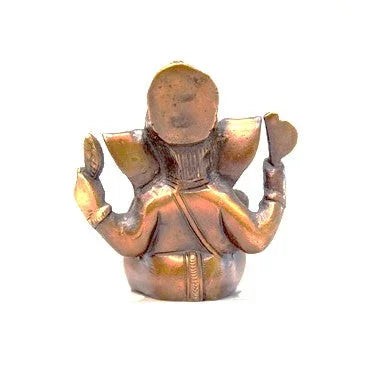 Bronze Ganesha statue with intricate detailing, ideal for home or yoga studio decor, Qu!rk Boutique