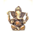 Bronze Ganesh statue in meditative pose, ideal for yoga studio, sacred space, or gift decor