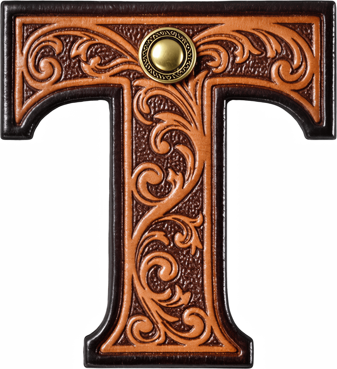 Monogrammed Initial Western Leather Look Saddle Longhorn Cowboy Cowgirl Kitchen Dish Towels Made in America - Qu!rk Boutique