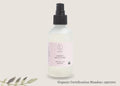 Lizush organic facial toner in spray bottle with pink label and USDA organic seal