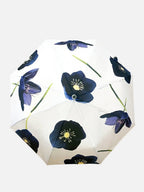 💚 Umbrella:- Small- Auto-Open- Black Hellebore on Snow - Qu!rk Boutique