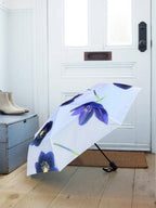 💚 Umbrella:- Small- Auto-Open- Black Hellebore on Snow - Qu!rk Boutique