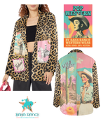 Baha Ranch Retro Pop Western Wild West Leopard Blazer - Qu!rk Boutique