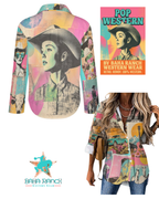 Baha Ranch Dreamgirl Retro Pop Western Vintage Button Up Shirt - Qu!rk Boutique