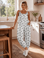 Baha Ranch Ranch Life Overalls Jumpsuit White - Qu!rk Boutique