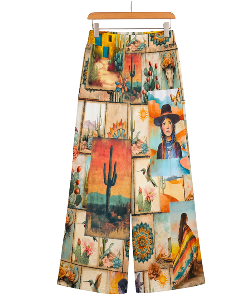 Baha Ranch Pictures of the Southwest High Waisted Wide Leg Pants - Qu!rk Boutique