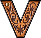 Monogrammed Initial Western Leather Look Saddle Longhorn Cowboy Cowgirl Kitchen Dish Towels Made in America - Qu!rk Boutique